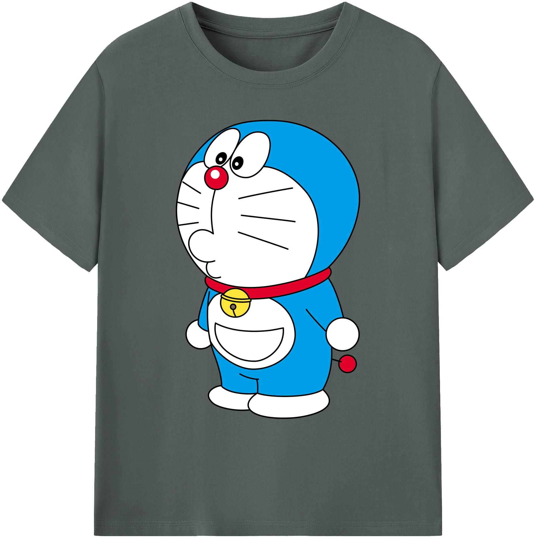 （画像用） ドラえもん Doraemon 綿100％ メンズ半袖Tシャツ｜肌触りやわらか＆通気性